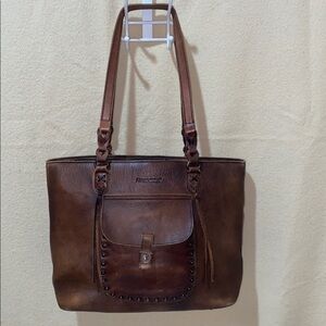 Montana West Western Leather Tote Bag